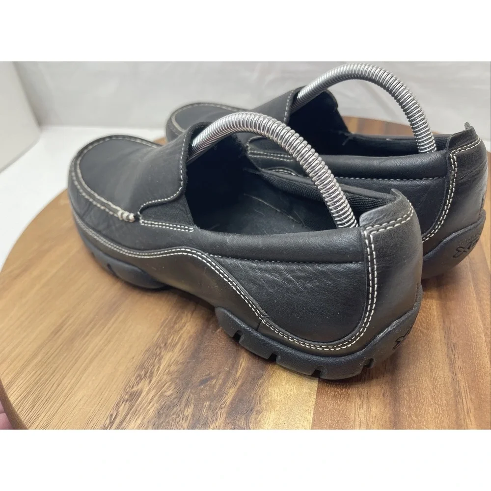 Rockport XCS‎ Mens Shoes 9.5 M Casual Slip on Lightweight Loafer Leather Black
